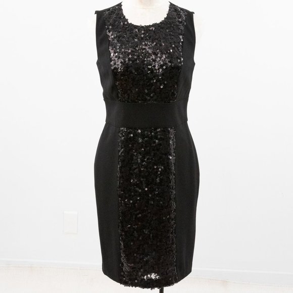 Calvin Klein Dresses & Skirts - Calvin Klein 8 Sequin Front Stretchy Dress Black